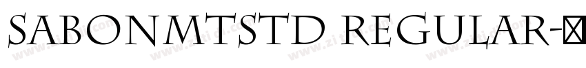 SabonMTStd Regular字体转换